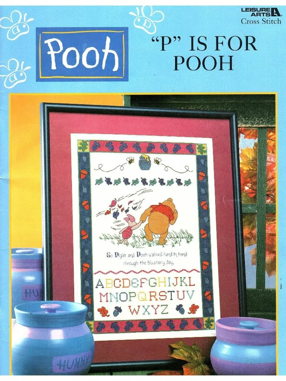 Winnie The Pooh Alphabet Vintage Cross Stitch Pattern Book By Leisure Arts